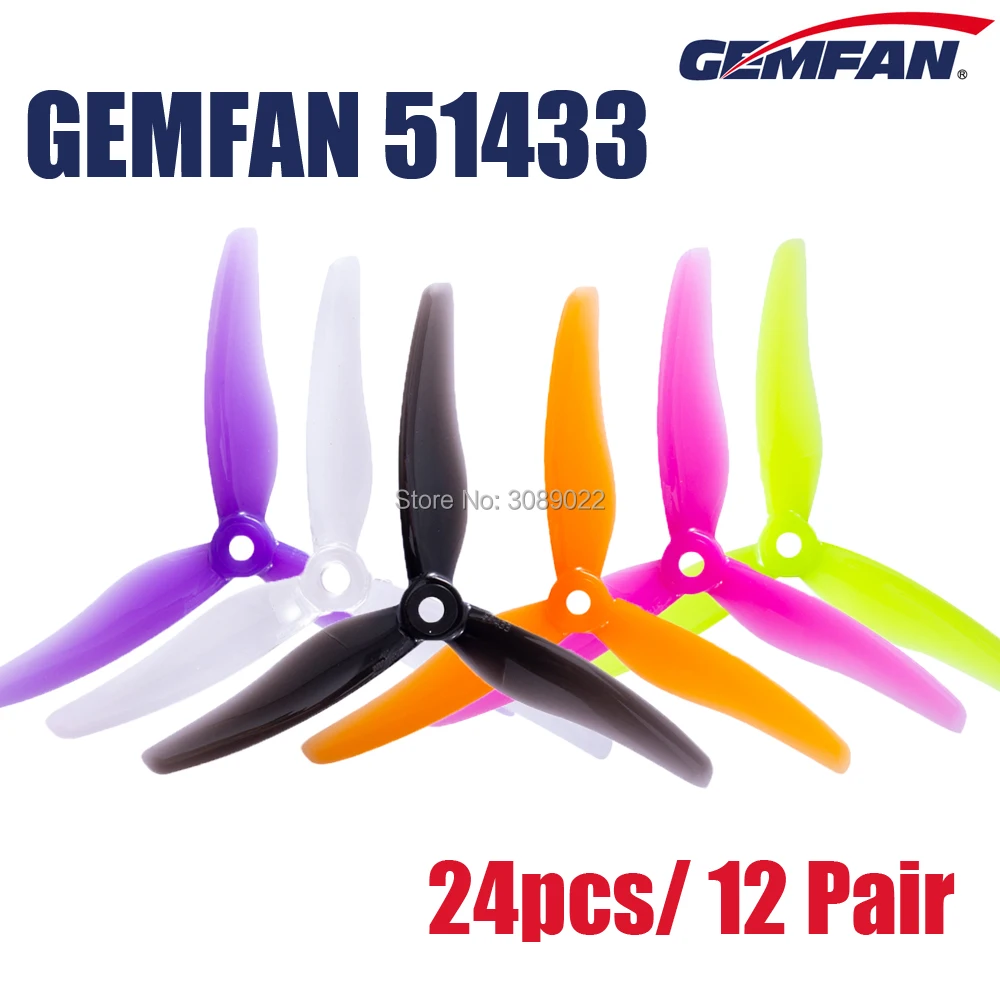 Foxeer Reaper F4 128K 65A Esc - 24 Pcs/12 Pasang Gemfan 51433 5Inch
