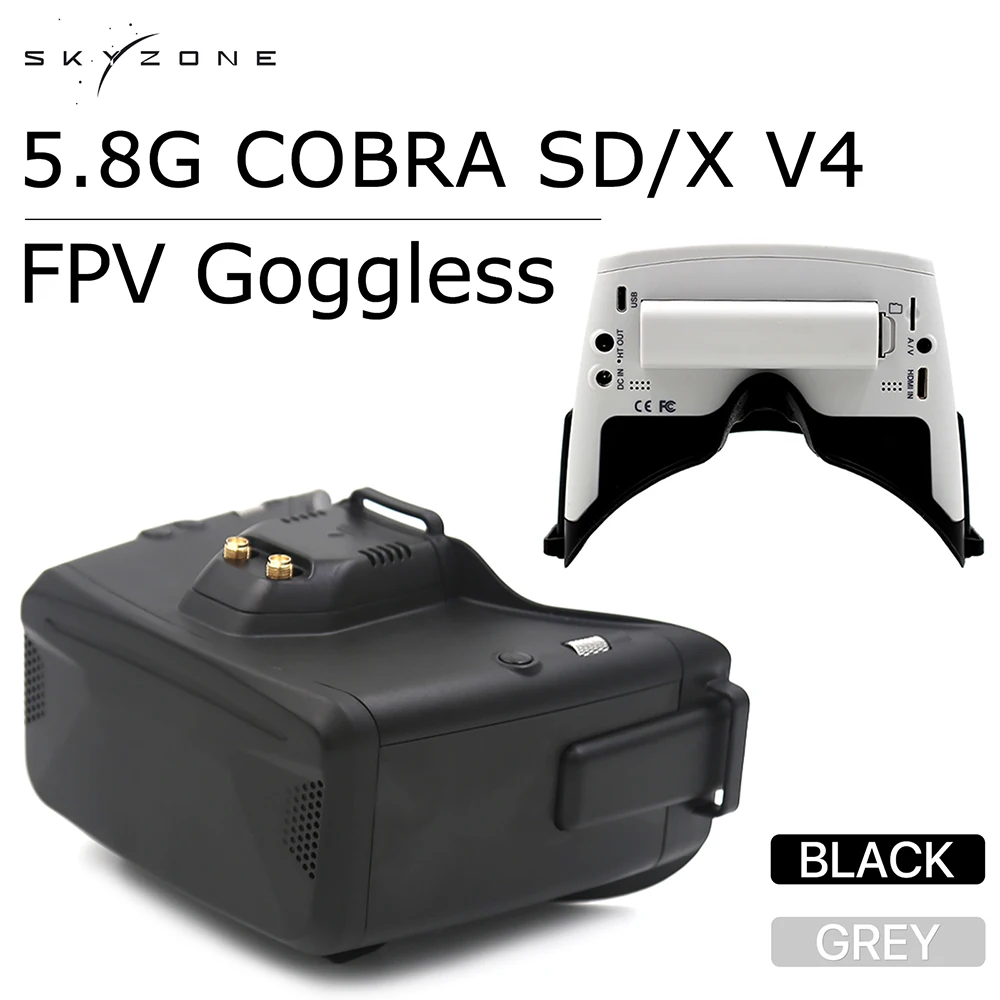 Skyzone 5.8G Cobra SD/X V4 Kac - Skyzone Cobra X V2 Fpv Goggles ulasan dan harga